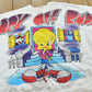 Vintage 1996 Freeze Looney Tunes Back Off Buddy Crewneck Sweatshirt Men's L