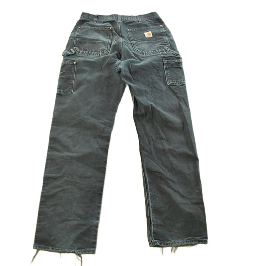 Vintage 1990s Carhartt Distressed Sun Faded Double Knee Pants Men's 31 x 32