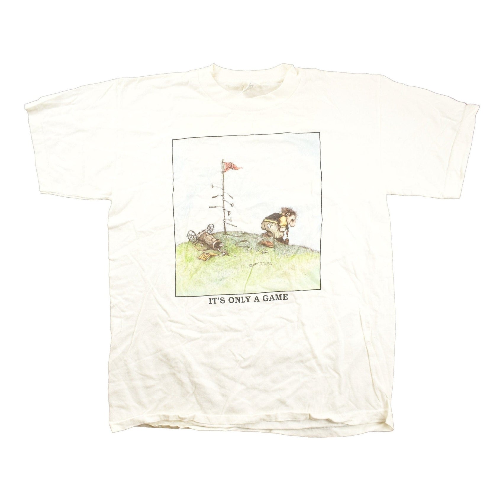 Vintage 1990s "Its Only A Game" Graphic Golf T Shirt Men's Large