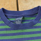Vintage 1990s Lands' End Striped Pocket T-Shirt Youth M