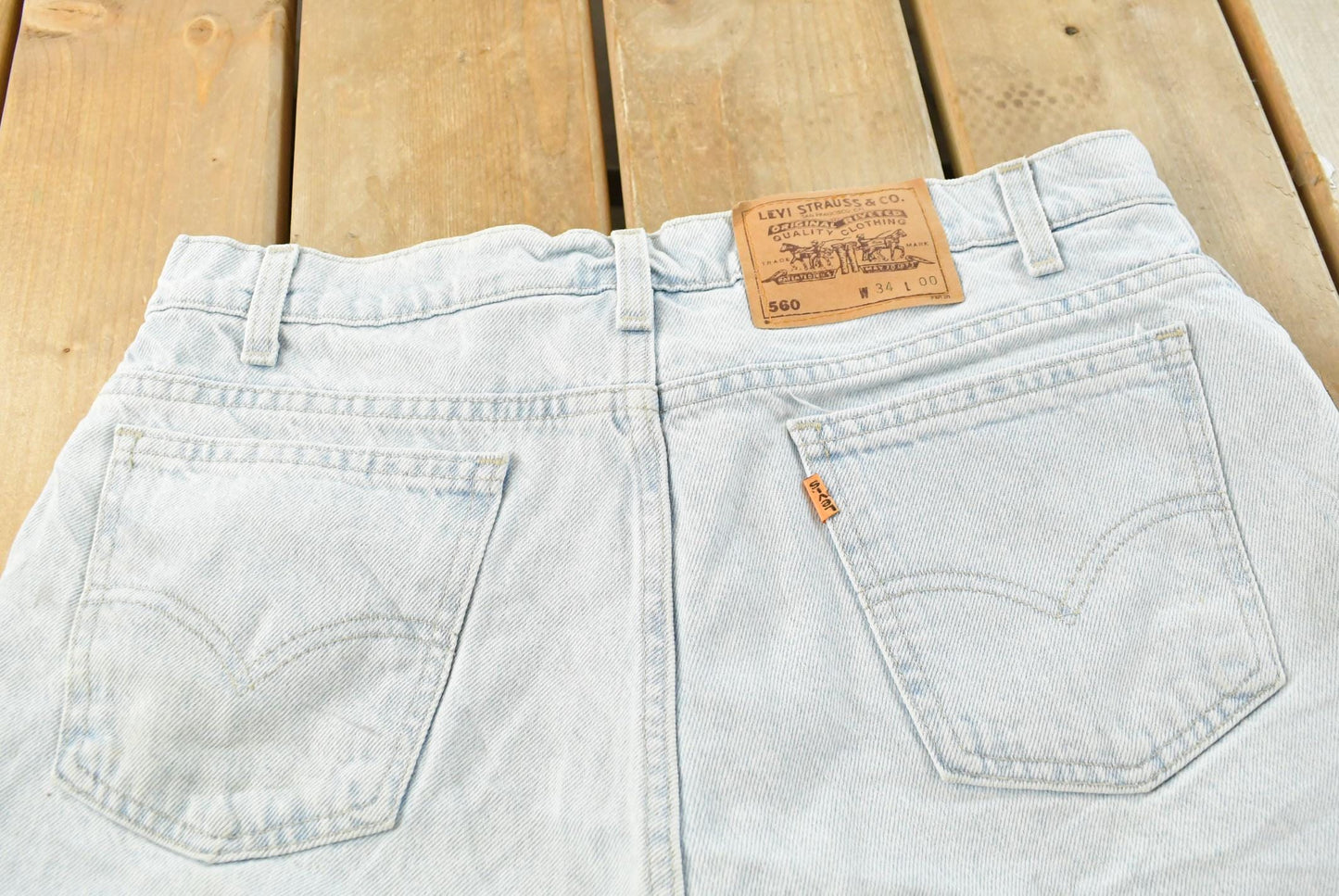 Vintage 90s Levi's 560 Denim Blue Jean Shorts Men's 31