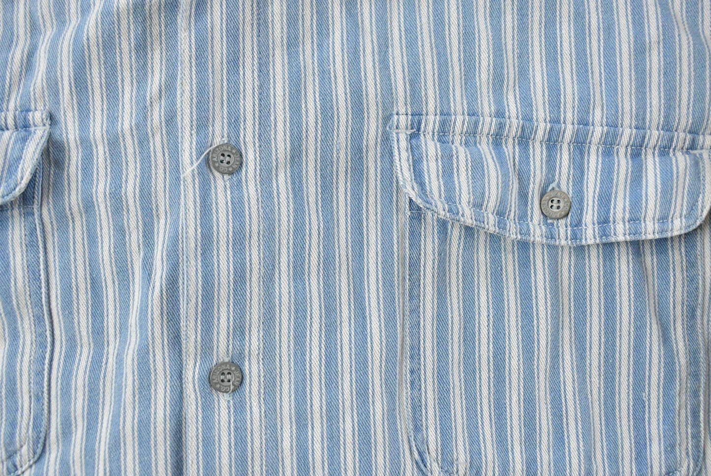 Vintage 1990s Arizona Striped Button Up Shirt Men's L