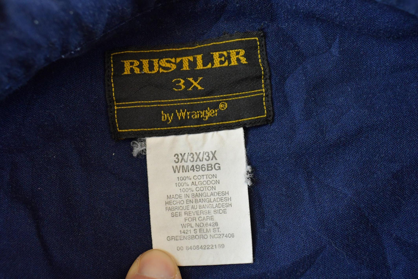 Vintage 1990s Rustler By Wrangler Western Theme Short Sleeve Button Up Shirt Men's 3XL