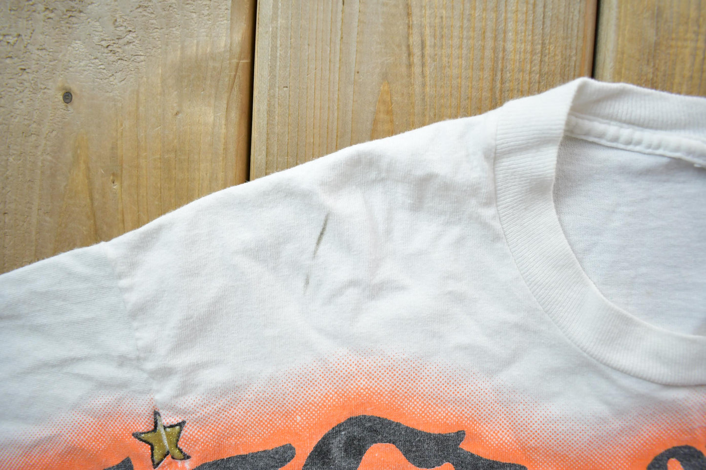 Vintage 1990s All Over Print Cute Bear Trick Or Treat Halloween T-Shirt Men's Medium