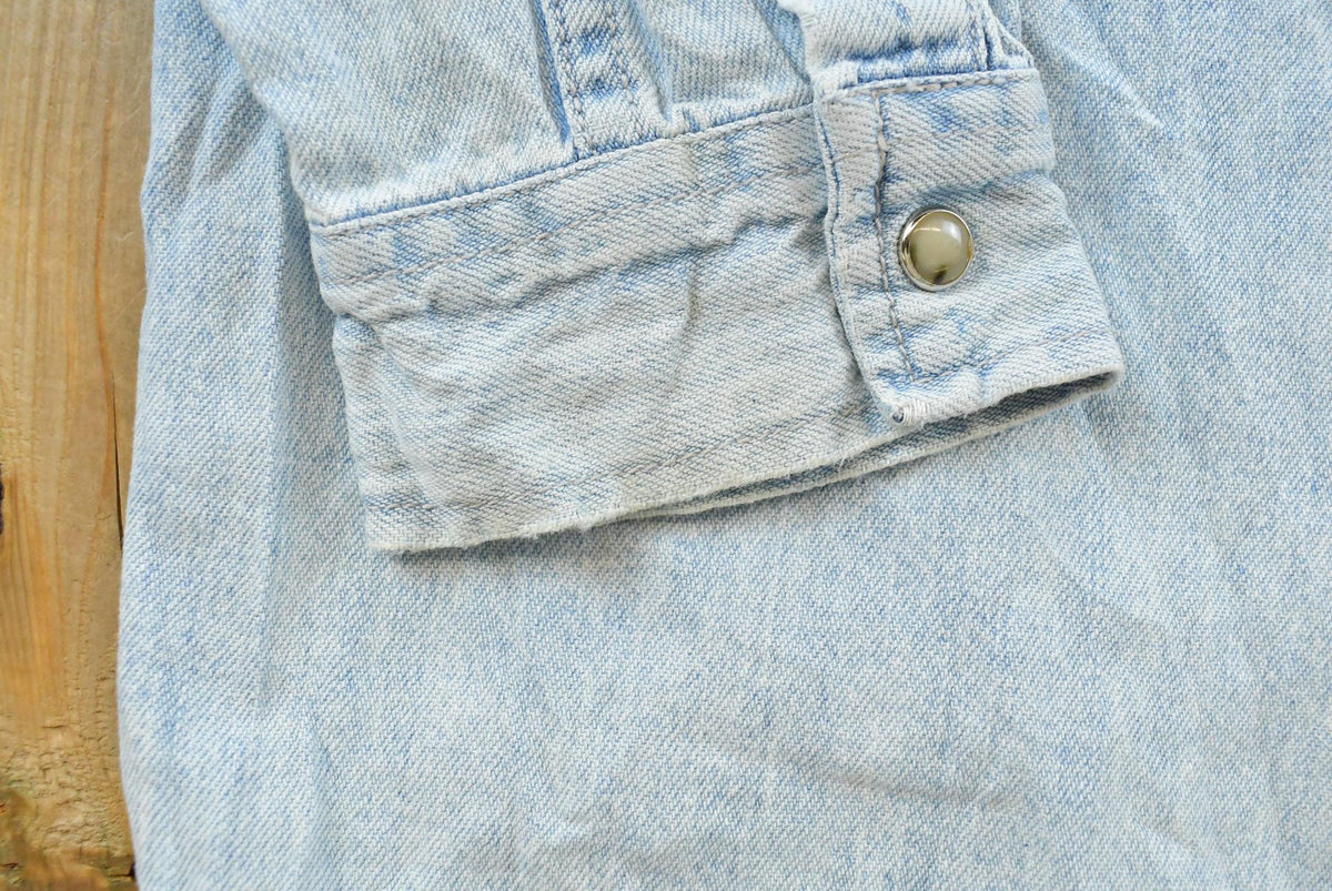 Vintage 1990s Faded Levis Red Tab Denim Button Up Shirt Men's L