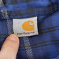 Vintage 2000s Carhartt Plaid Button Up Flannel Shirt Men's L