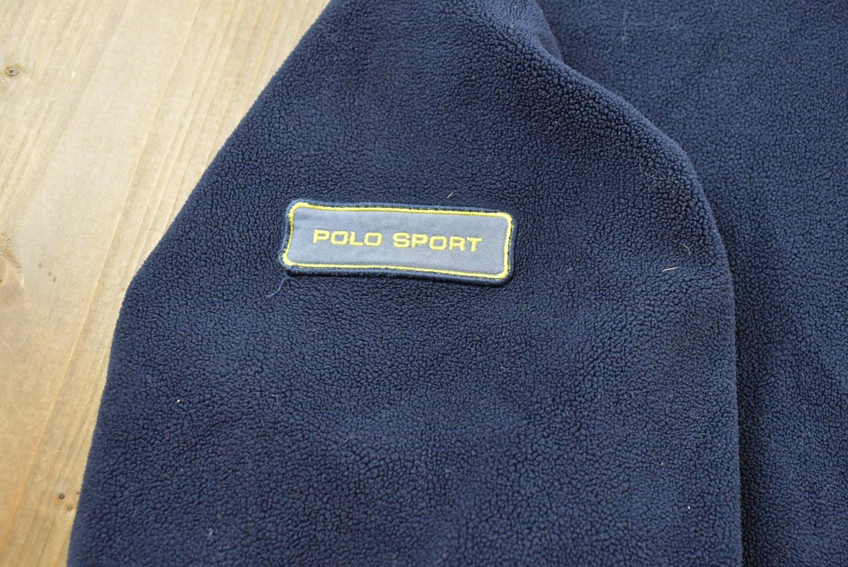 Vintage 2000s Polo Ralph Lauren Full Zip Up Fleece Sweater Men's 2XL