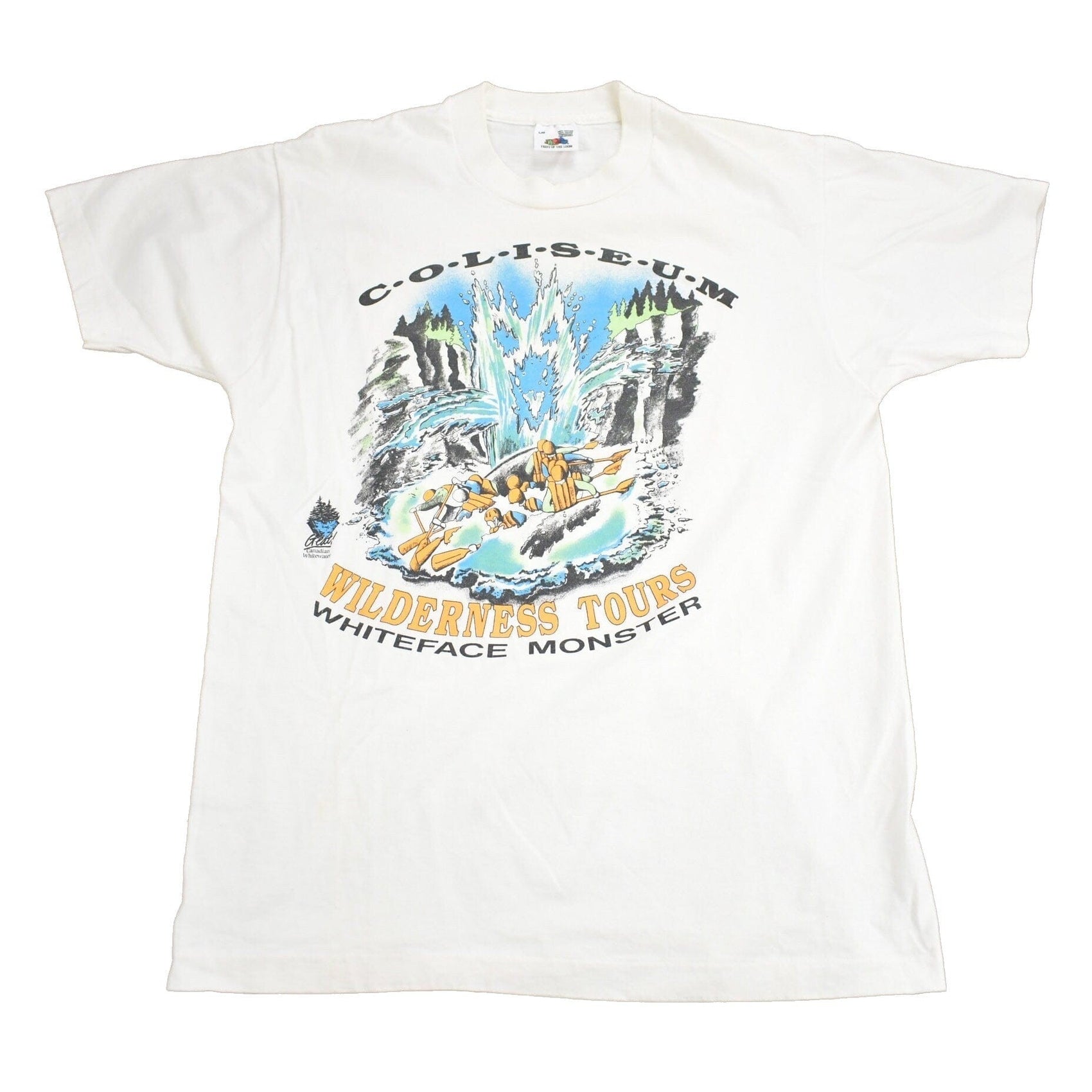 Vintage 1990s Coliseum Whiteface Monster Wilderness Tours Graphic T Shirt Men's Large