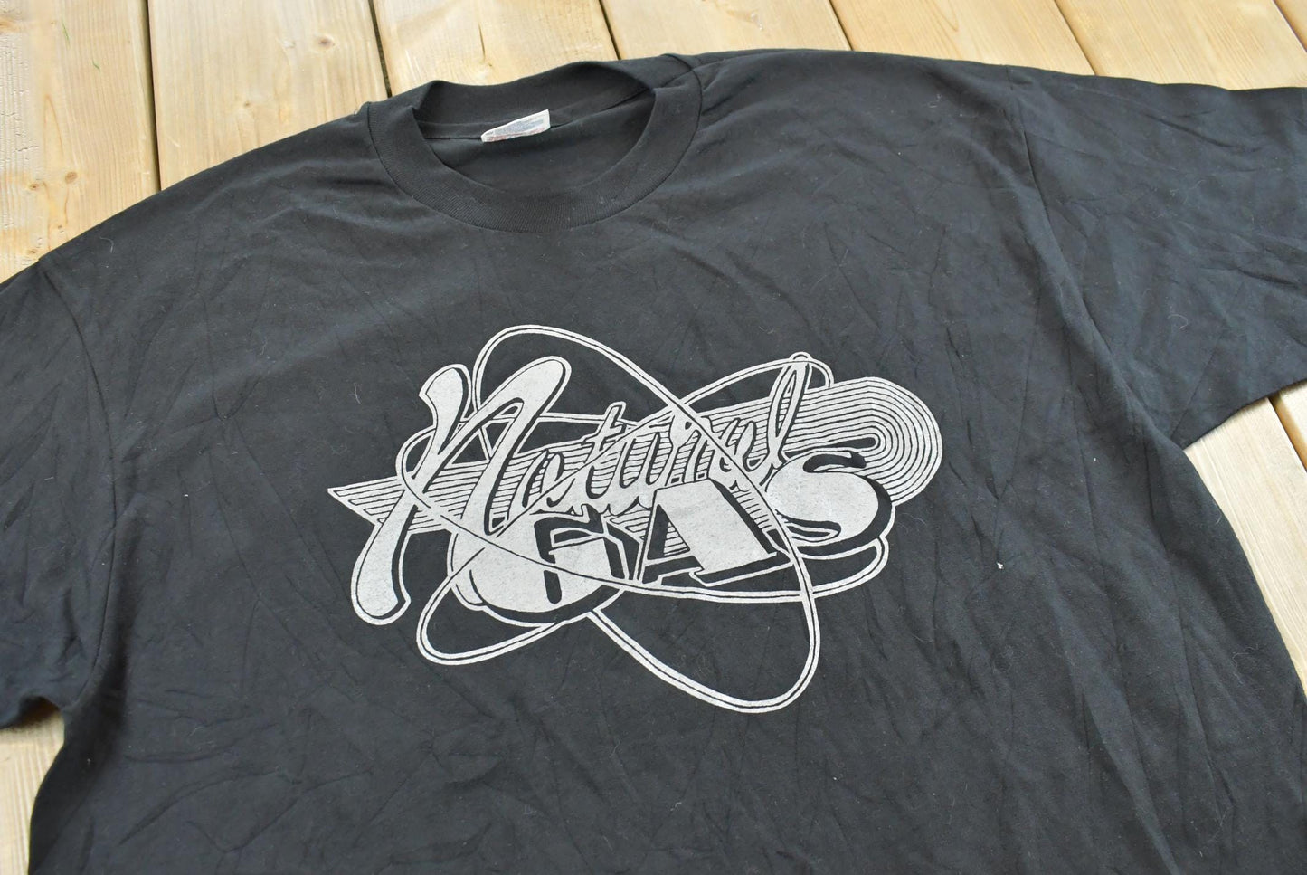 Vintage 1990s Natural Gas Canadian Rock Band Music Concert T-Shirt Men's XL
