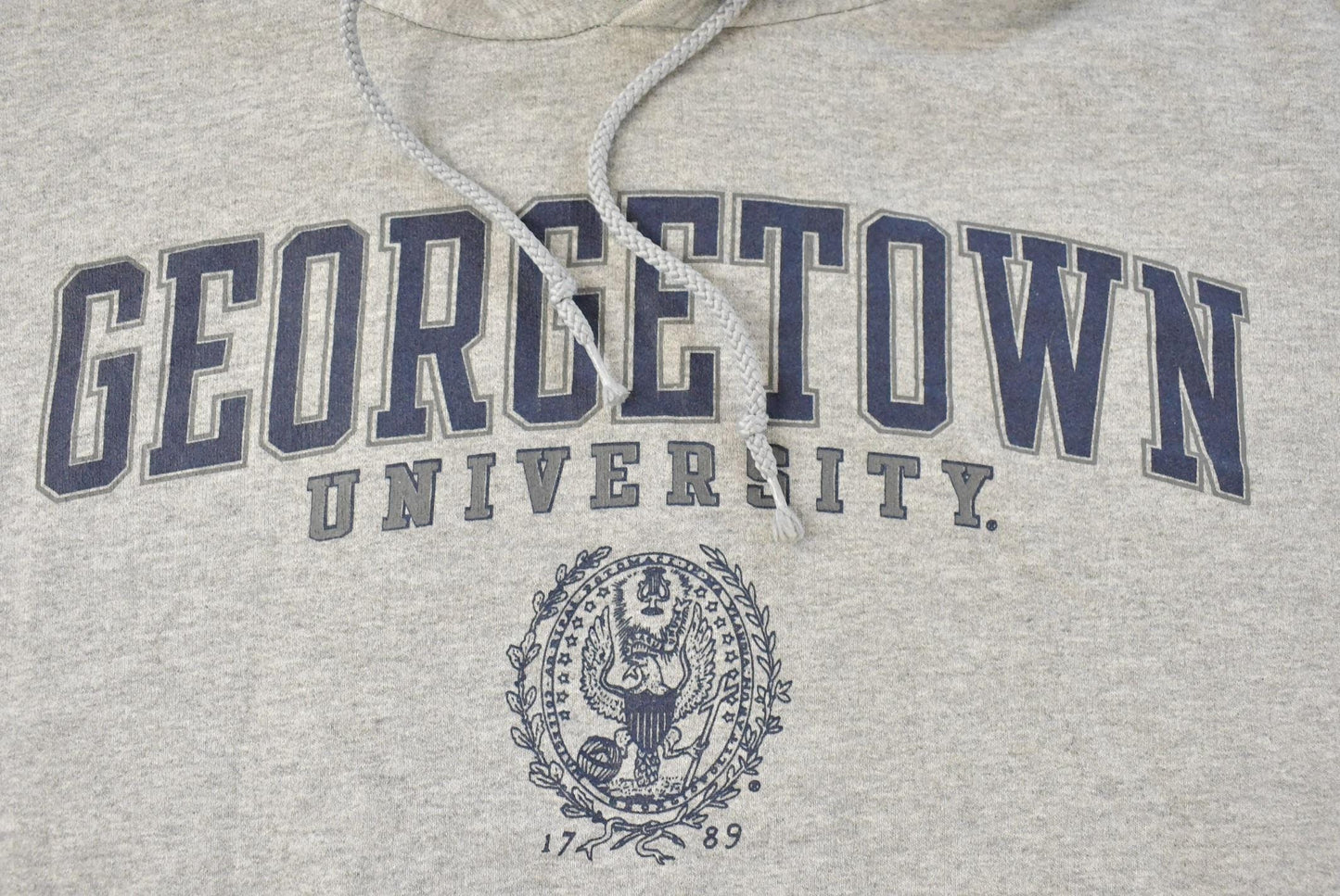 Vintage 2000s Georgetown University Hoyas Collegiate Hoodie Sweatshirt Men's Large
