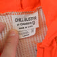 Vintage 1990s Chill Buster Camber II High Visibility Orange Thermal Lined Zip Up Hoodie Sweatshirt Men's L