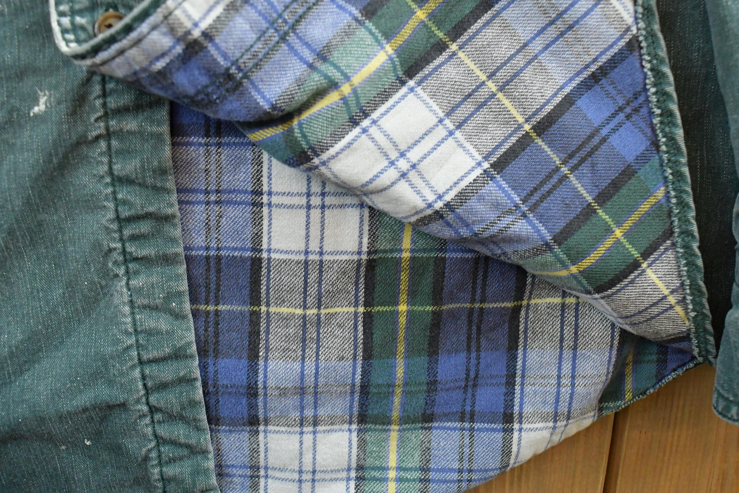 Vintage 1990s L.L. Bean Plaid Flannel Lined Button Up Shirt Men's M-L