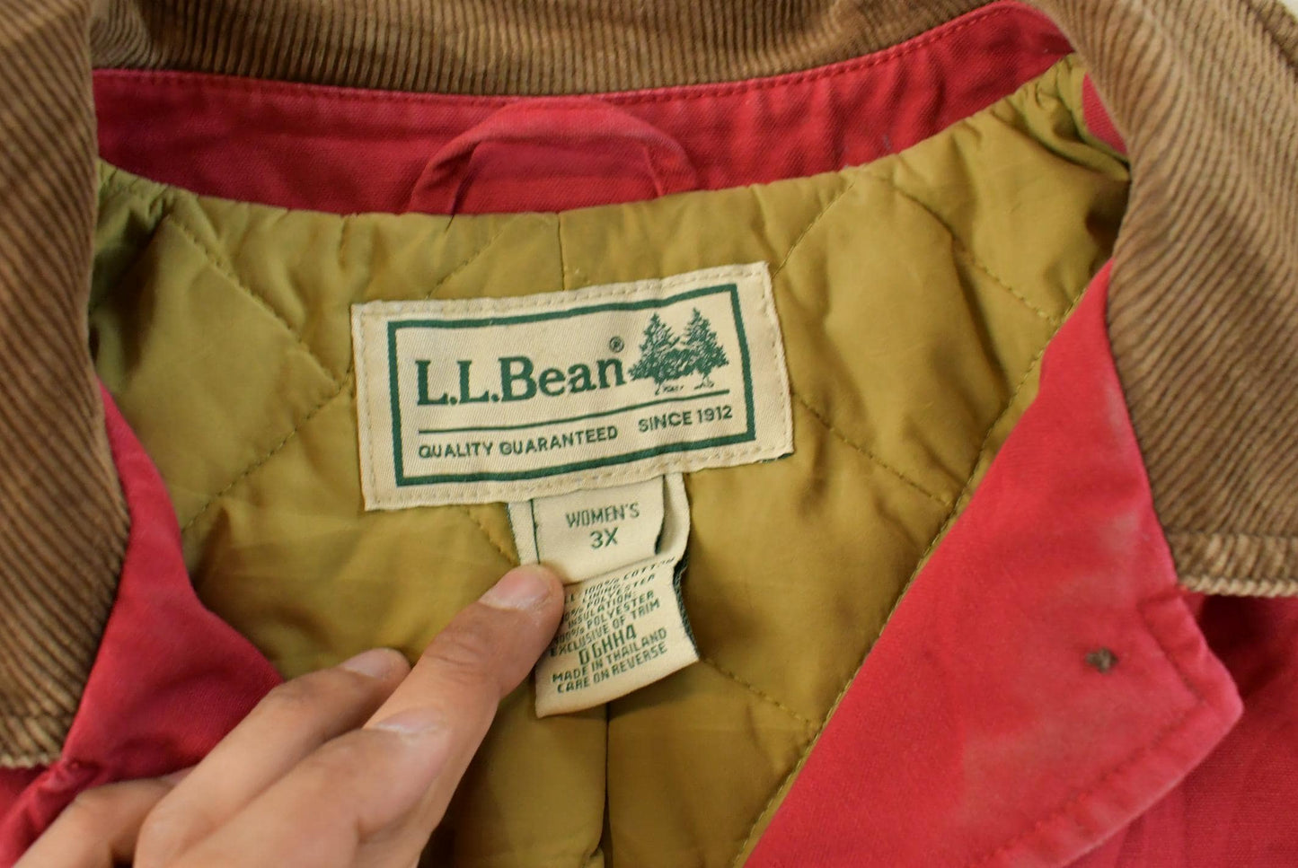 Vintage 2000s L.L. Bean Insulated Barn Chore Coat Women's 3X