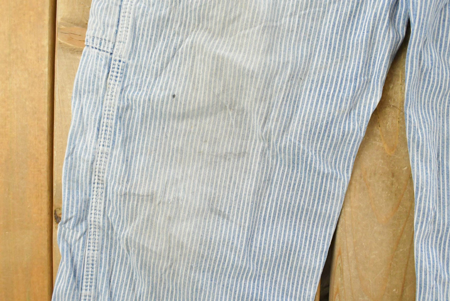 Vintage 1990s Key Imperial Striped Denim Overalls Men's 36 x 27
