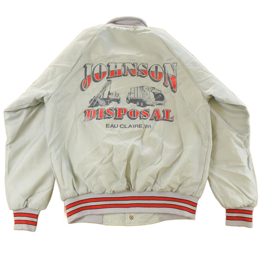 Vintage 1990s Johnson Disposal Snap On Bomber Jacket Men's Medium