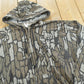 Vintage 1990s Ace Sportswear Realtree Trebark Camo Full Zip Graphic Fleece Lined Hoodie Sweatshirt Men's M