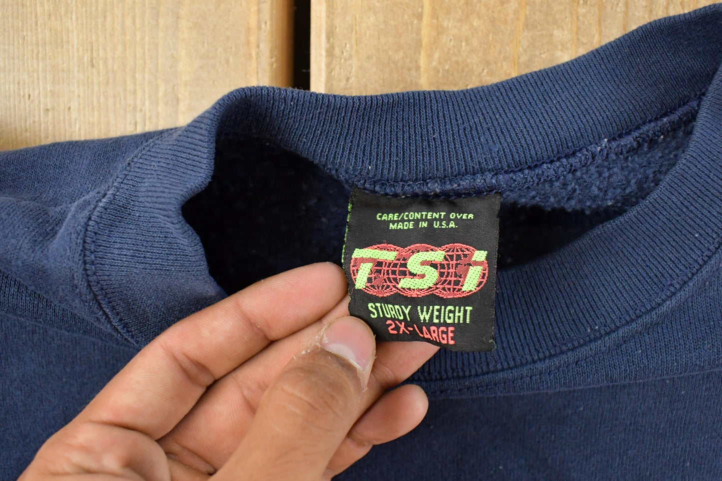 Vintage 1990s Muskegon Michigan Travel Crewneck Sweatshirt Men's 2XL