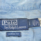 Vintage 1990s Polo Ralph Lauren Chambray RL Quality Goods American Flag Embroidered Button Down Shirt Men's L