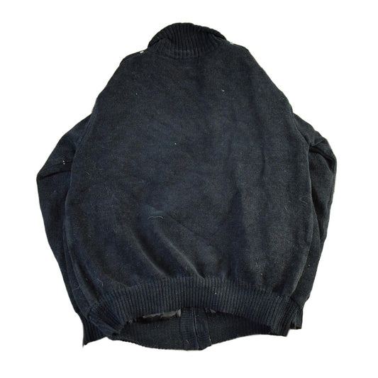 Vintage 1990s Marco Donatelli Knit Zip Up Sweater Jacket Men's Medium