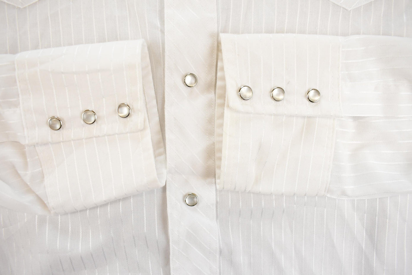 Vintage 1990s Wrangler Cowboy Cut Striped Western Pearl Snap Button Up Shirt Men's L