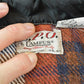 Vintage 1980s Campus CPO Wool Blend Plaid Flannel Button Up Shirt Men's L