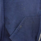 Vintage 1990s Russell Athletics Blank Navy Blue Full Zip Hoodie Sweatshirt Men's L