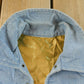 Vintage 1970s Chambray Lace Pullover Shirt Men's Medium