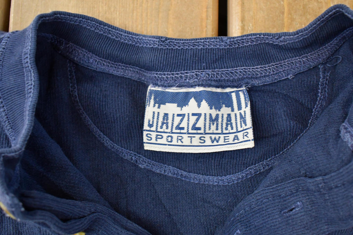 Vintage 1990s Jazzman Sportswear Thermal Waffle Henley Shirt Men's XL