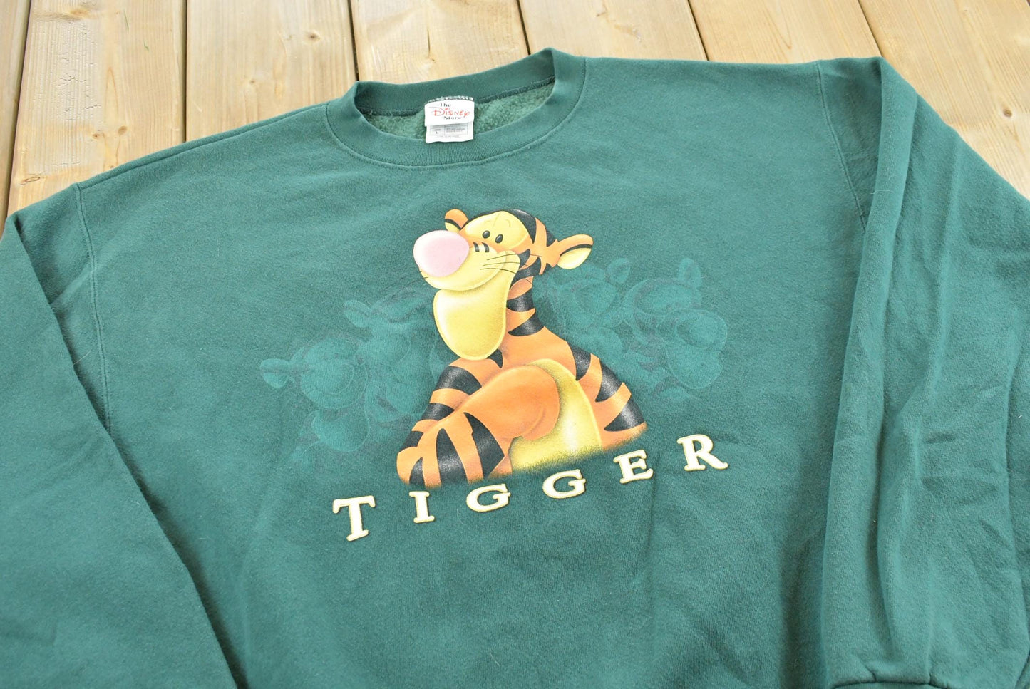 Vintage 1990s Tigger Winnie The Pooh Walt Disney World Crewneck Sweatshirt Men's L
