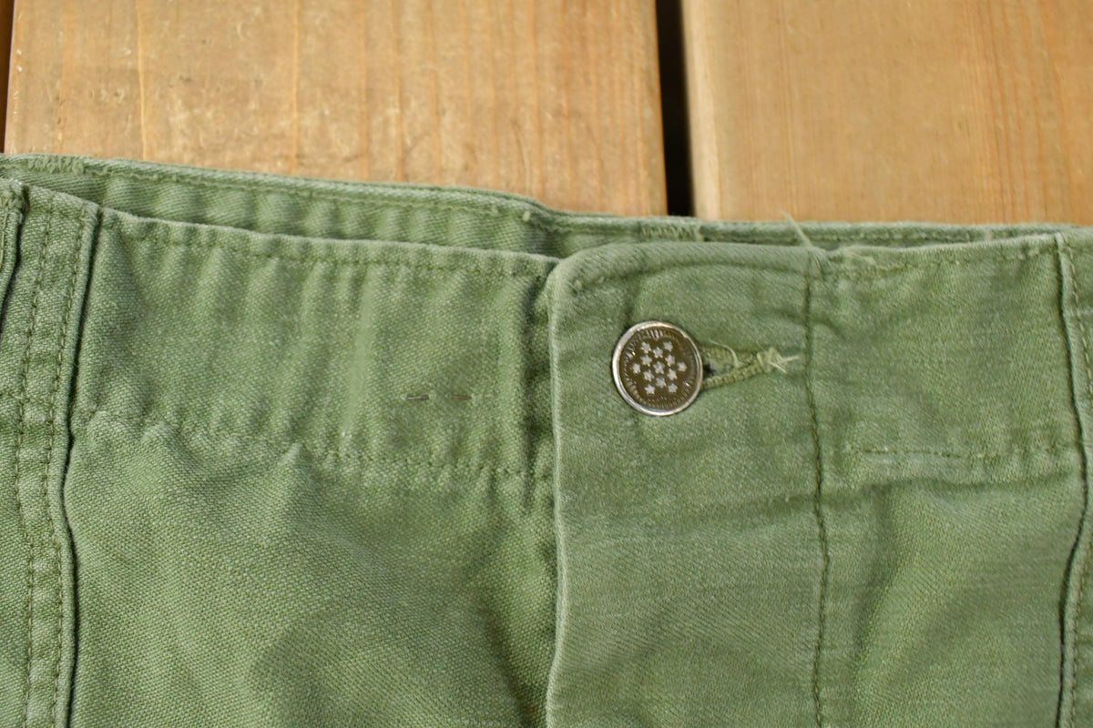 Vintage 1940s Military OG-107 Sateen Pants Men's 36 x 30
