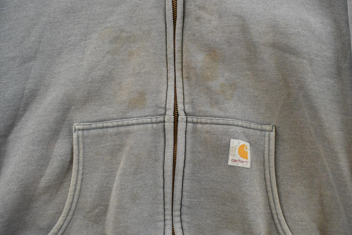 Vintage 1990s Carhartt Thermal Lined Heavy Weight Zip Up Hoodie Men's XL