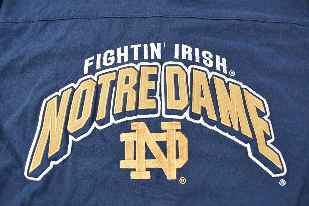 Vintage 1990s Notre Dame Fighting Irish Collegiate University Longsleeve Pullover Shirt Men's XL
