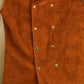 Vintage 1960s Suede Leather Vest Women's S
