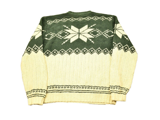 Vintage 1990s Polo Ralph Lauren Snowflake Knit Crewneck Sweater Men's XL