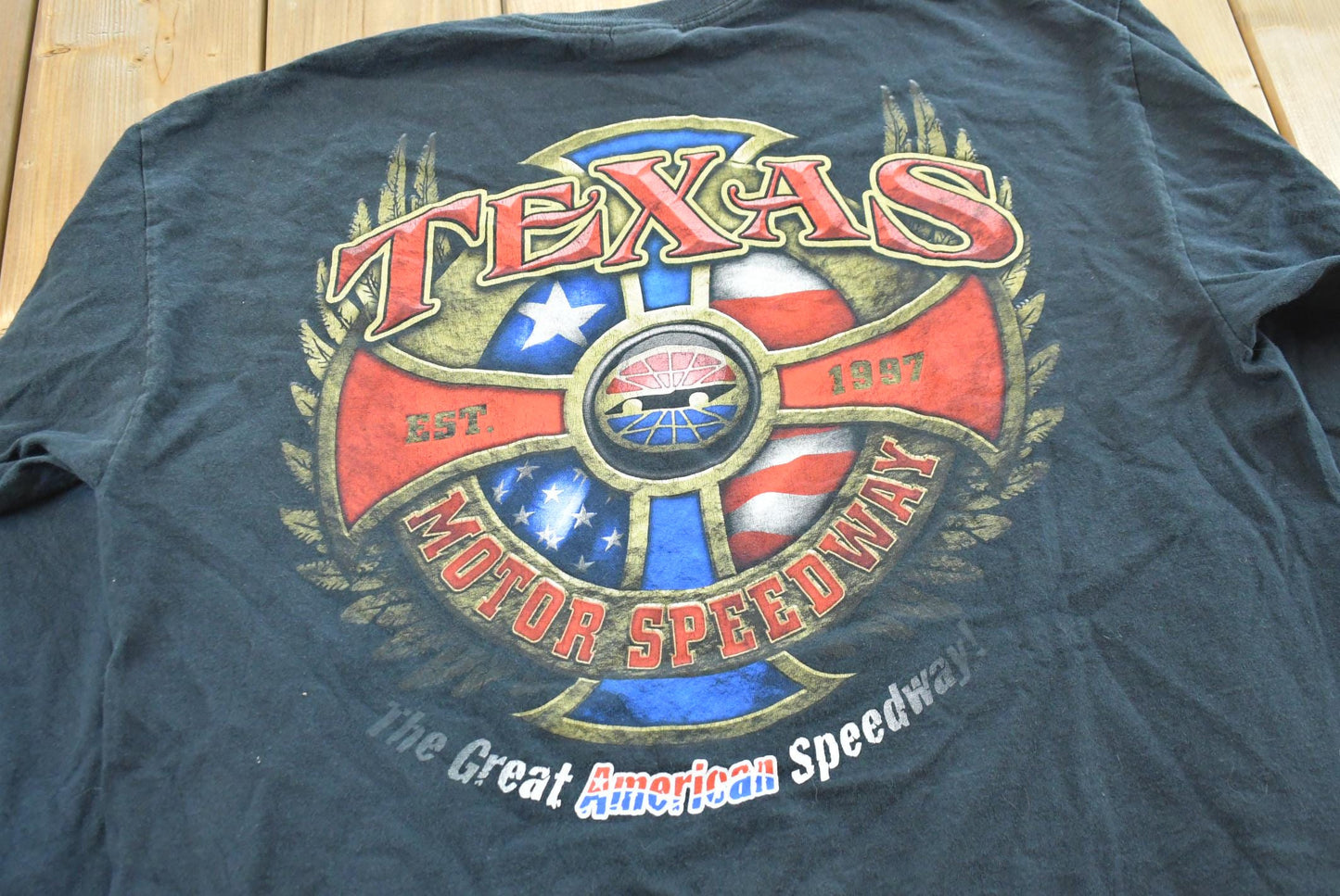 Vintage 1990s Texas Motor Speedway Racing Long Sleeve T-Shirt Mens XL