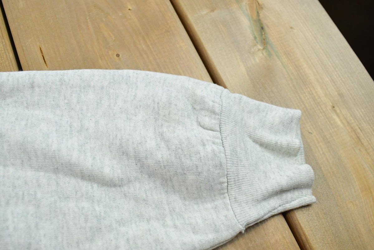 Vintage 1990s Embroidered Teddy Bear Love Raglan Crewneck Sweatshirt Men's S