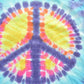 Vintage 1990s Tie-Dye Peace Sign T-Shirt Men's Large