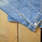 Vintage 1990s Levis Denim Jacket Faux Fur Collar Made In USA