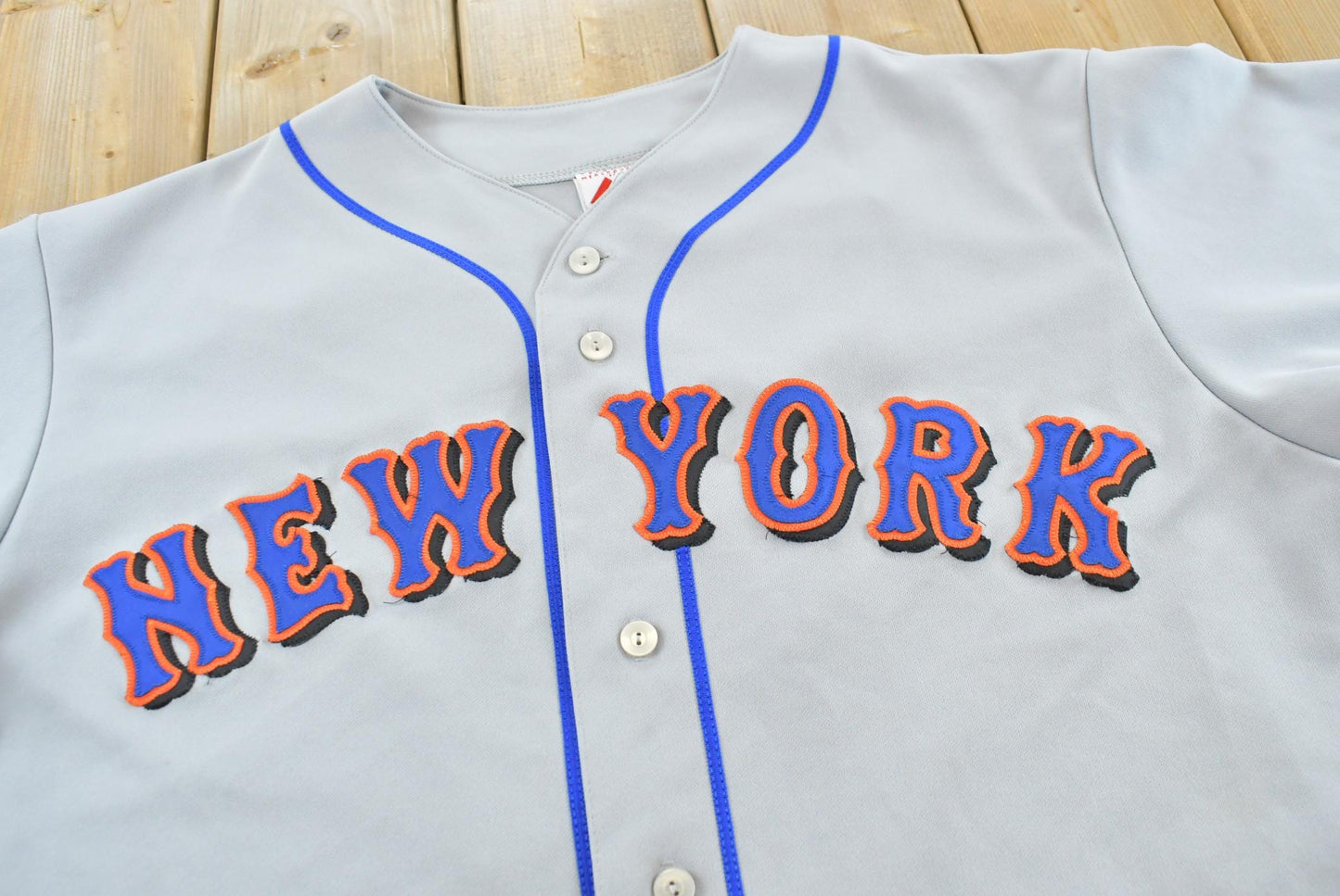 2000s Vintage Majestic New York Mets MLB David Wright #5 Jersey Men's XL