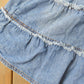 Vintage Y2K Yonique Denim Ruffled Mini Skirt Women's 27