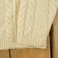 Vintage 1990s Lauren Ralph Lauren Turtle Neck Fisherman Ribbed Wool Knit Sweater Women's M