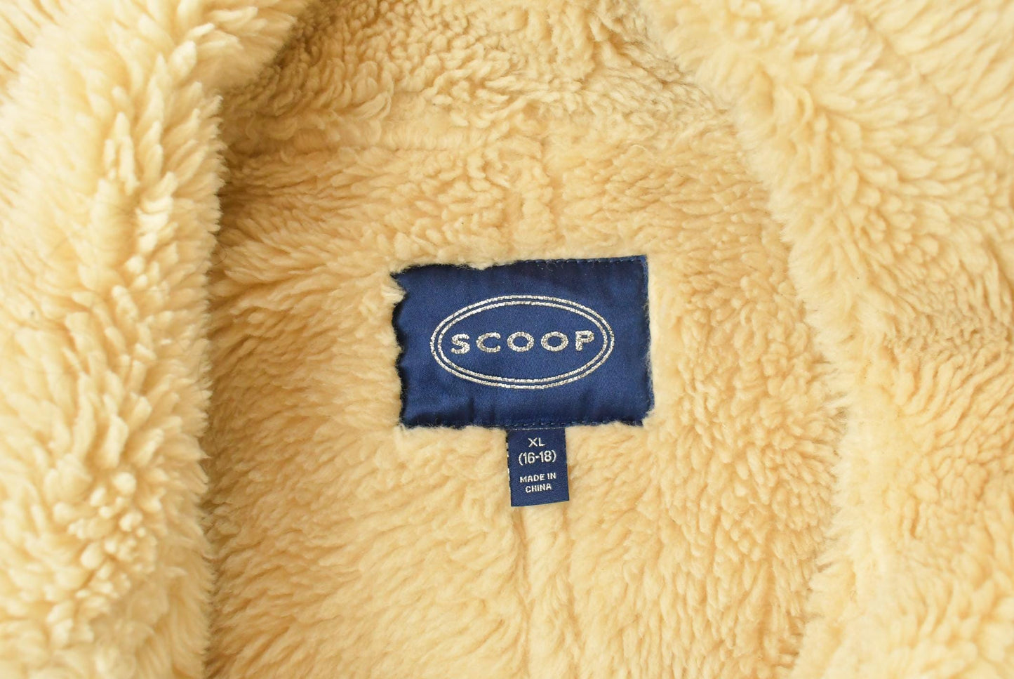 Vintage 1990s Scoop Faux Fur Shearling Coat Women's XL
