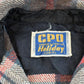 Vintage 1980s CPO Holiday Flannel Shirt Jacket Men's Large