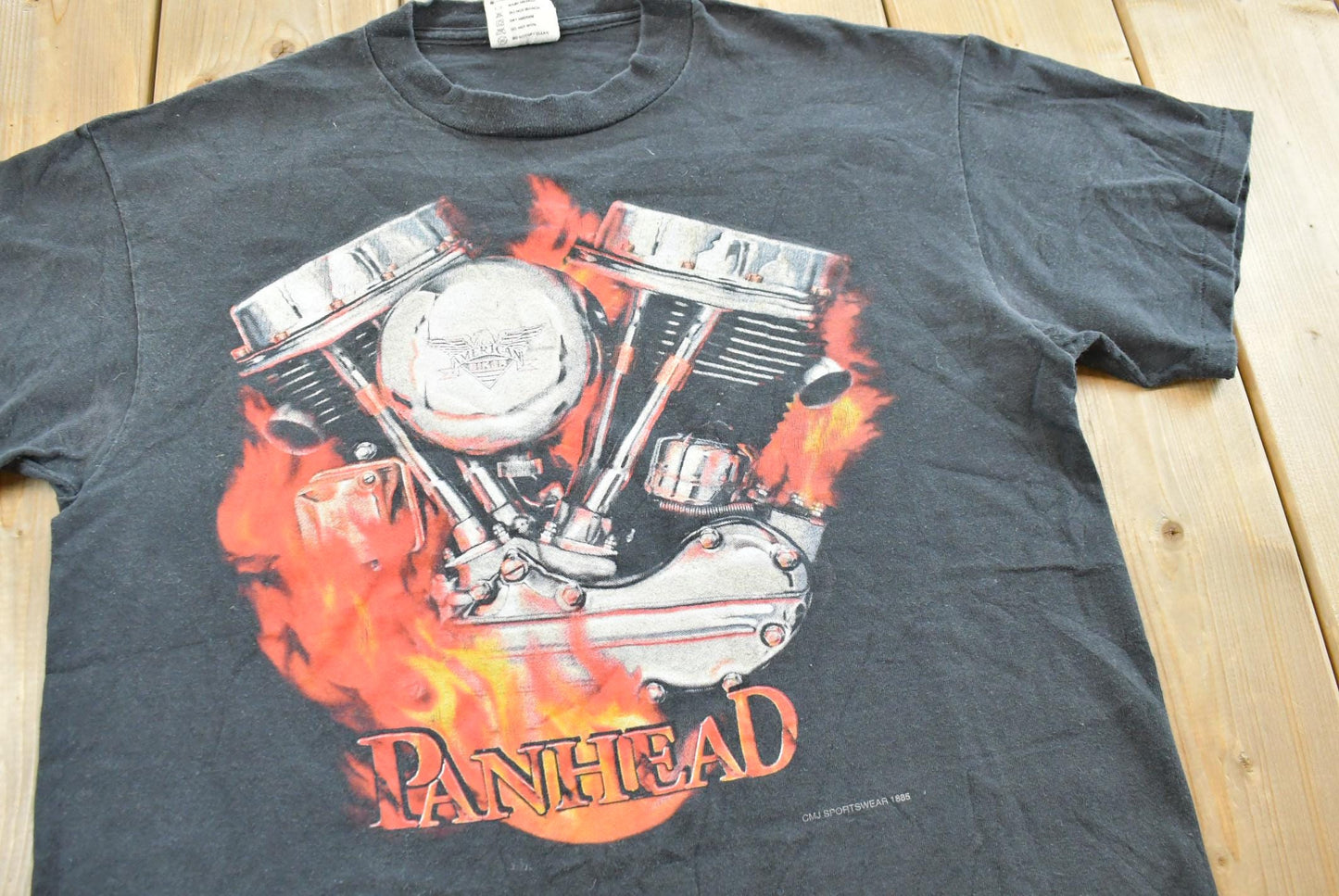 Vintage 1990s CMJ Sportswear PanHead Engine Mens M