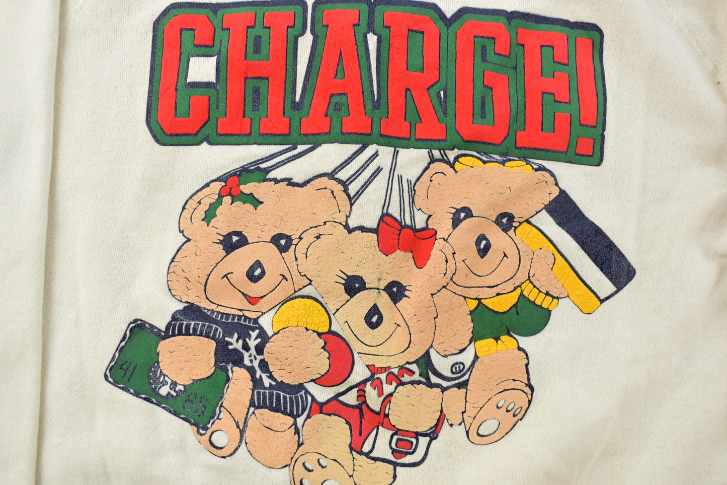 Vintage 1990s Teddy Bear Cute Crewneck Sweatshirt Men's L
