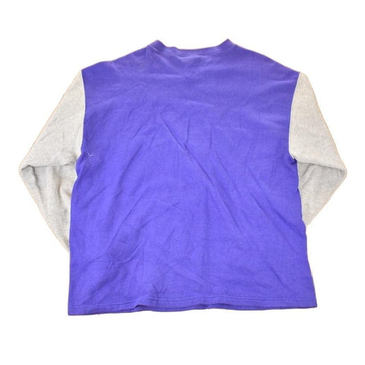 Vintage 1990s Minnesota Vikings Embroidered NFL Crewneck Sweatshirt Men's Large