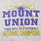 Vintage 1990s Mount Union Div III Football Champions Crewneck Sweatshirt Men's 2XL