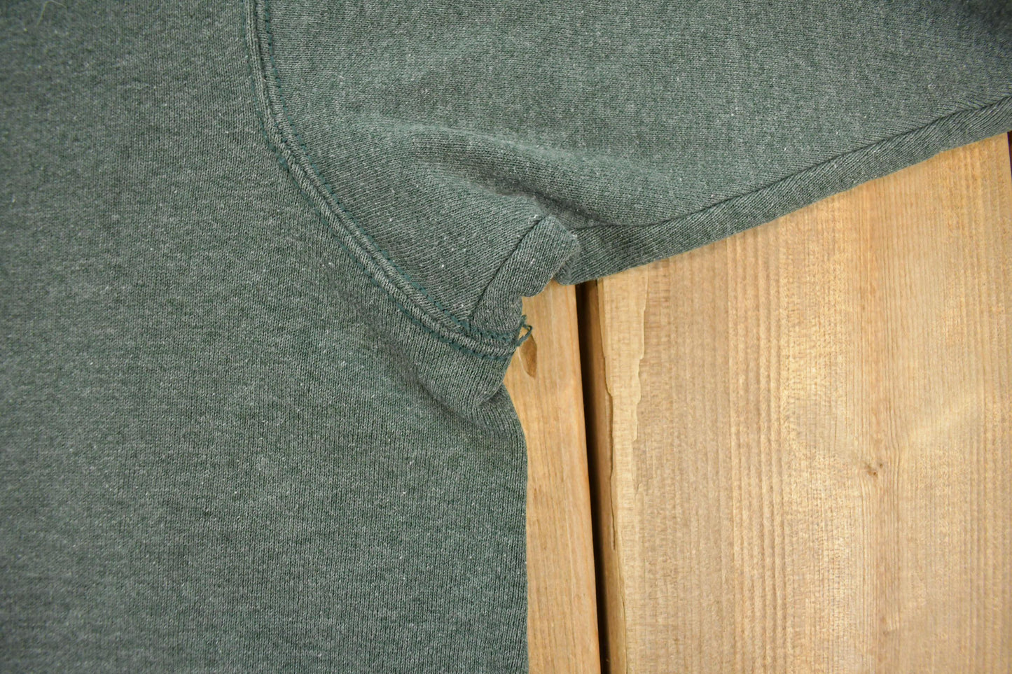 Vintage 1990s Members Mark Sun Faded Blank Green Crewneck Sweatshirt Men's XL