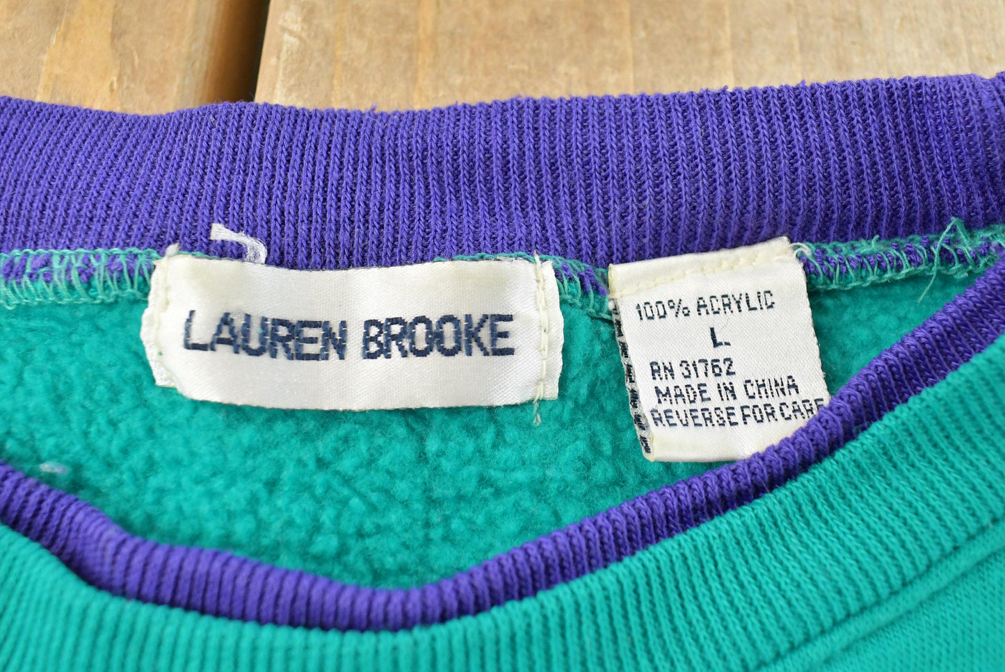 Vintage 1990s Lauren Brooke Snowflake Theme Sweater Women's XL