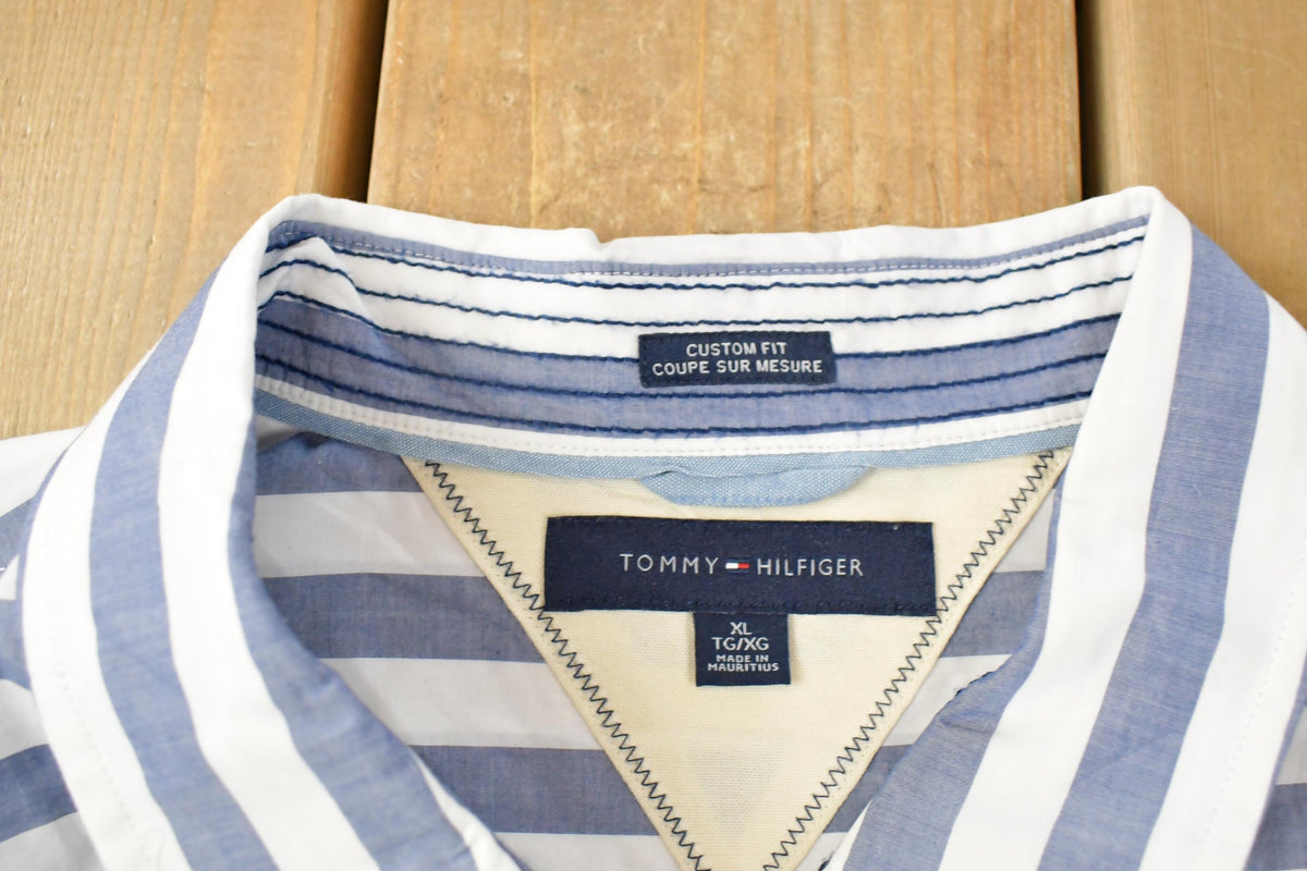 Vintage 2000s Tommy Hilfiger Striped Button Up Shirt Men's XL